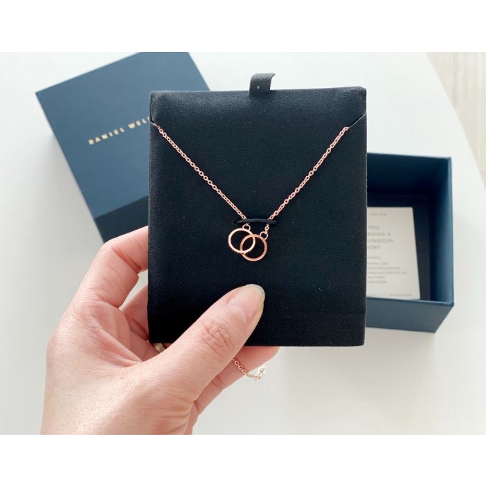 Dây Chuyền Daniel Wellington Elan Unity Rose Gold Necklace Fullbox - Dây chuyền nữ DW V4 Authentic