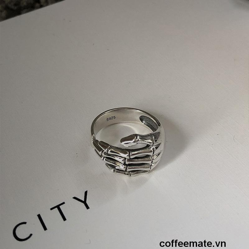 ⚡Nhẫn hợp kim hình xương bàn tay độc đáo sành điệu