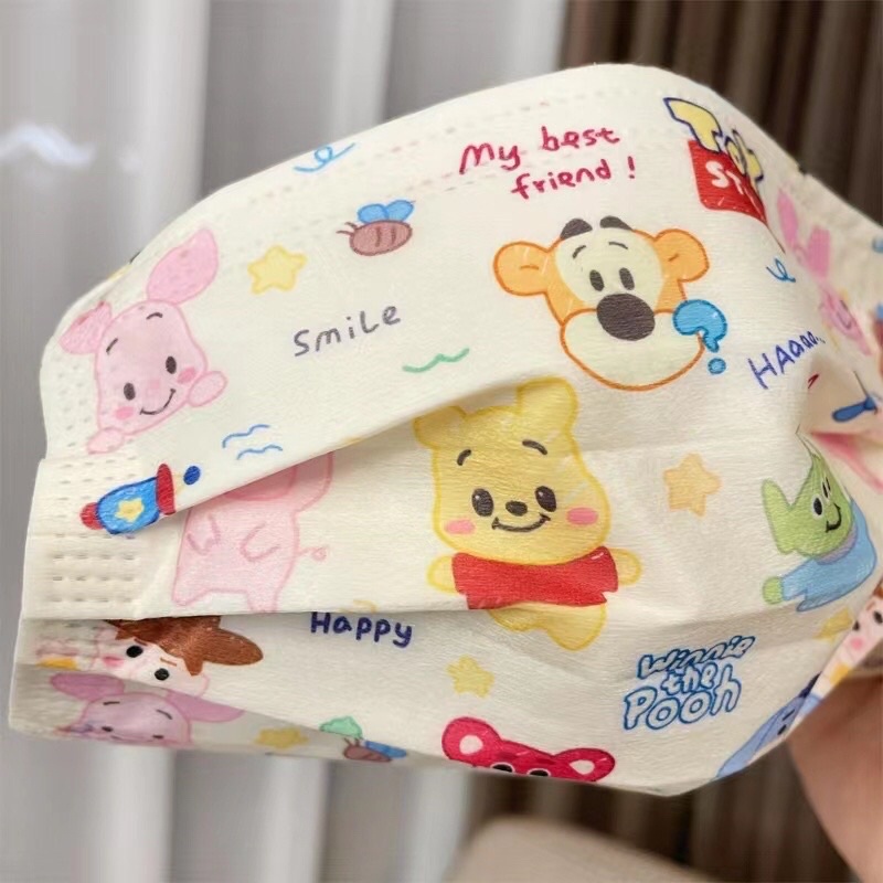 Khẩu trang gấu dâu lotso hoạt hình toy story hoạ tiết dành cho người lớn phong cách hàn quốc De Perier