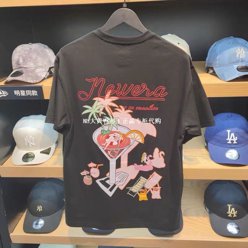 MLB Áo Thun Thể Thao In Chữ Era New Era Thời Trang Mùa Hè Cho Nam Và Nữ