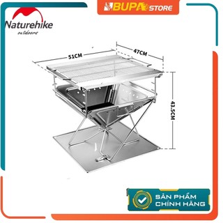 Bếp nướng bằng than 10 người Campingmoon MT-055 cực lớn chống gỉ