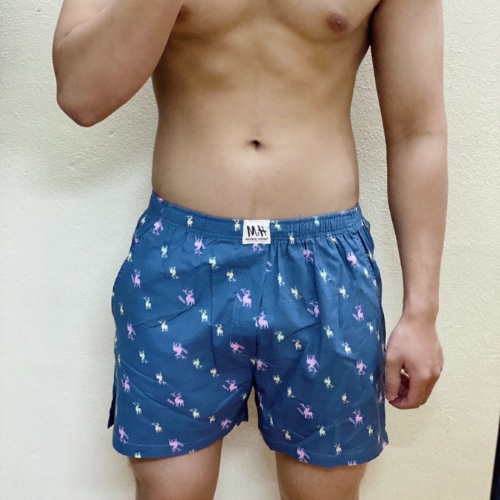 Quần đùi nam HM cá tính, Quần ngủ nam vải thô, Quần đùi nam mặc nhà cá tính chất vải thô cotton.