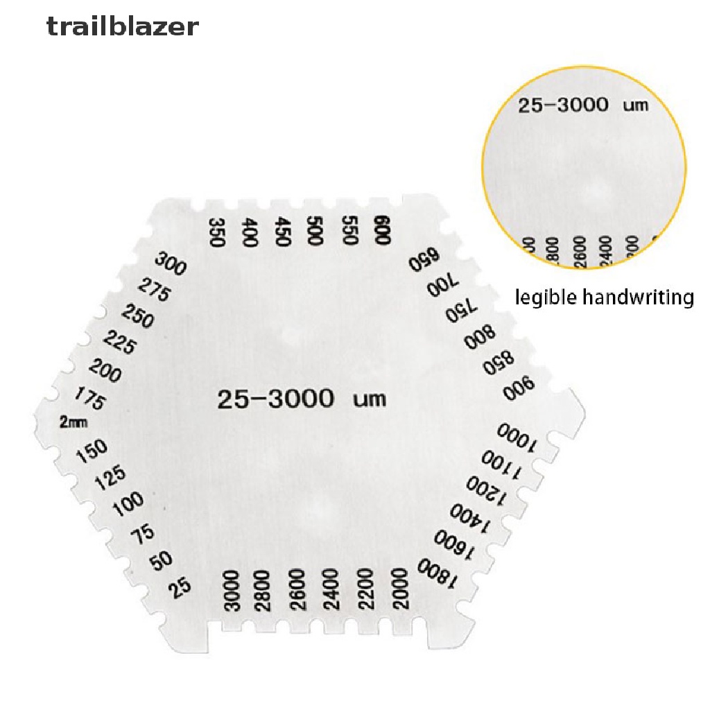 Lược Đo Độ Dày Màng Ướt trailblazer Màu Bạc 25-3000um