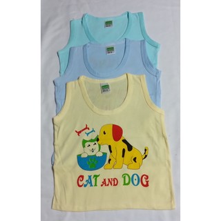 Áo ba lỗ màu sơ sinh 100% cotton