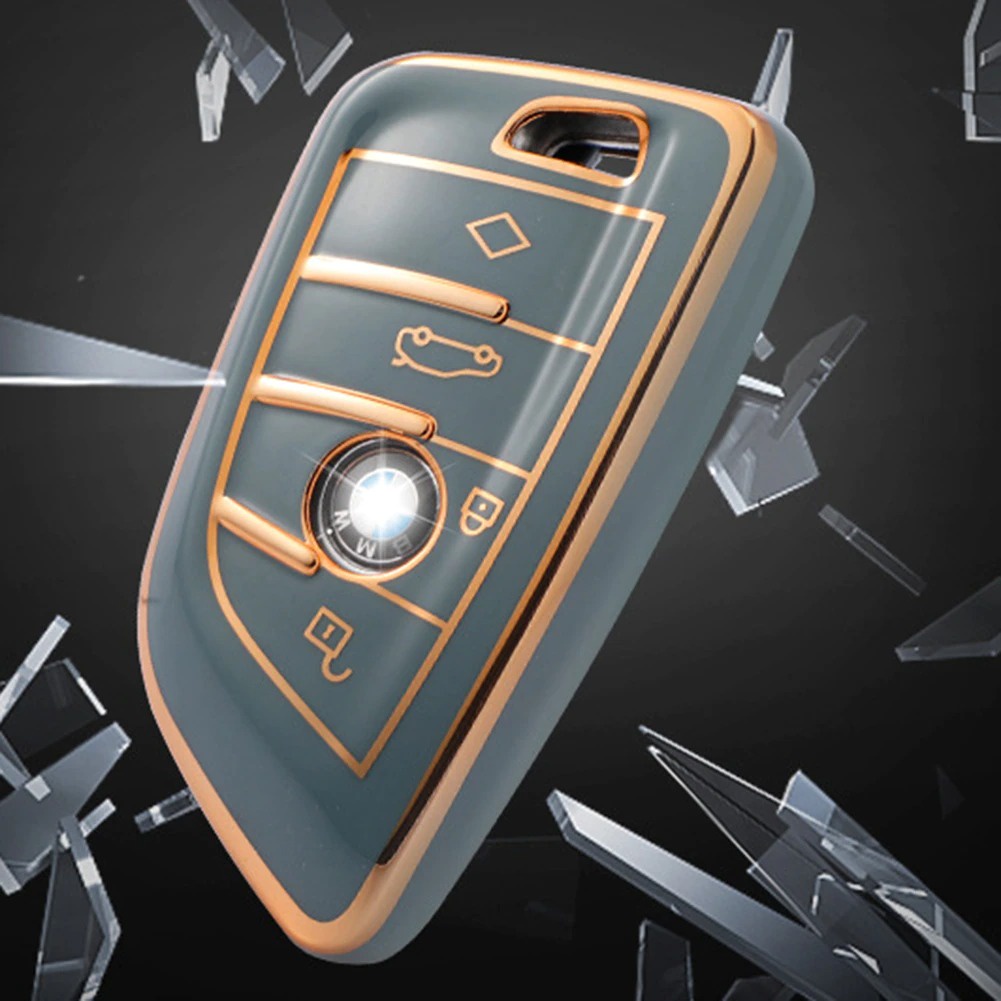 Bao Da, Ốp Bảo Vệ, Vỏ Bọc Chìa Khóa Chống Trầy Xước Cho Xe BMW Series 3, 5, 7, X, GT Mẫu Mới