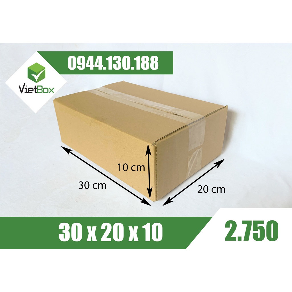 Combo 60 hộp carton 30x20x10