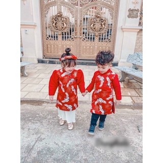 Sét áo dài cặp cho bé trai-bé gái size 10-25kg