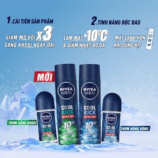 Lăn khử mùi Nivea Men Cool Kick 50ml