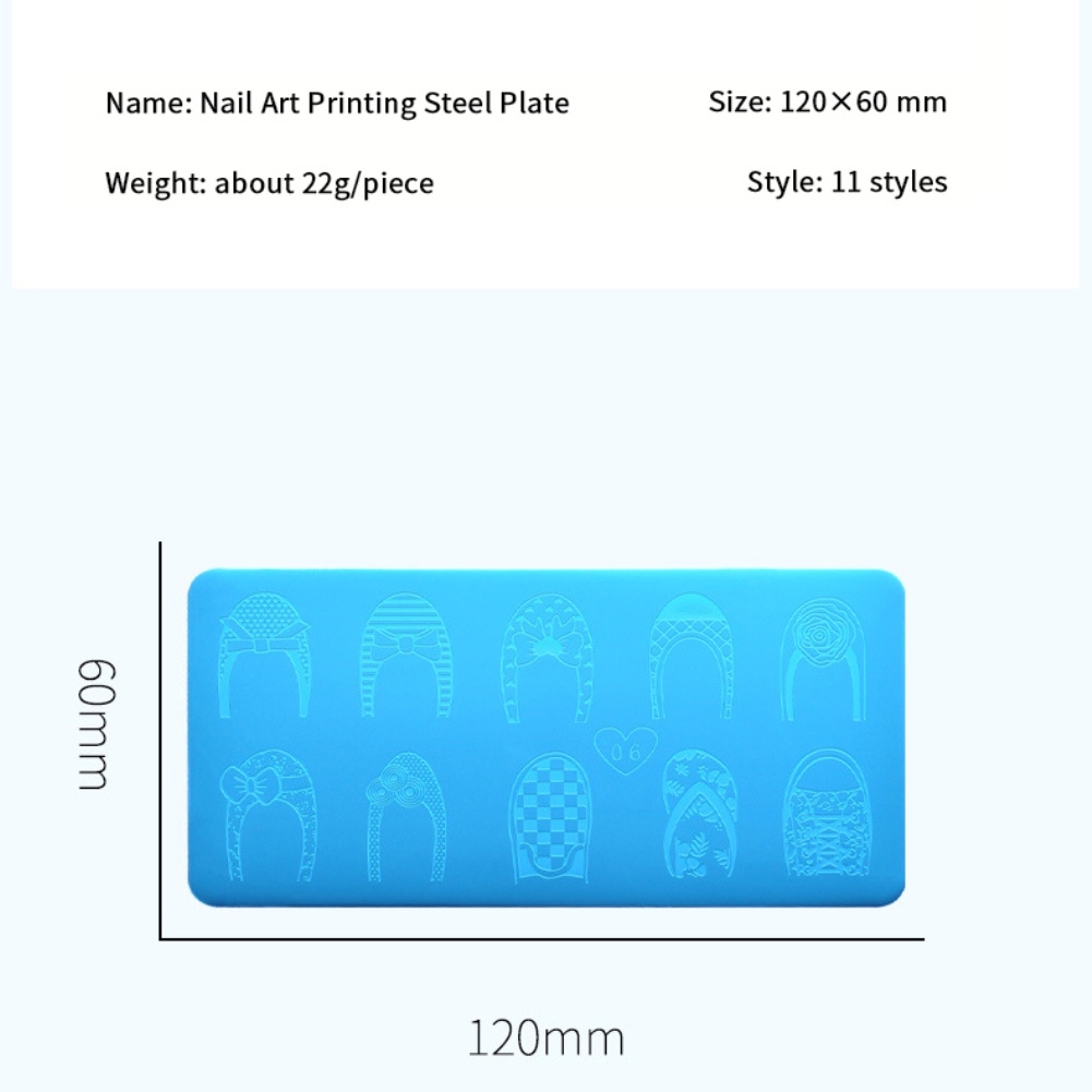 1 Khuôn In Móng Tay Hình Cánh Hoa Lá 11 Phong Cách Tùy Chọn