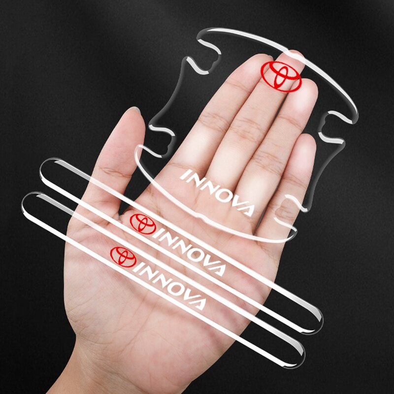 Miếng Dán Bảo Vệ Tay Nắm Cửa Trong Suốt Chống Trầy Xước Cho Xe Hơi Toyota Innova