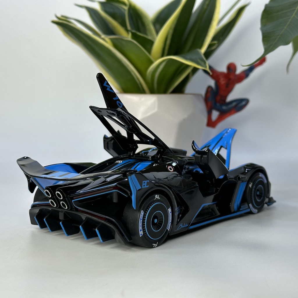 Mô hình siêu xe Bugatti Bolide tỷ lệ 1:24 bằng kim loại mẫu Hypercar đẹp nhất thế giới