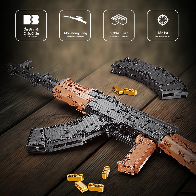 Đồ Chơi Lắp Ráp Mô Hình PUBG Súng AK47 XINGBAO XB-24006 Với 1393 PCS