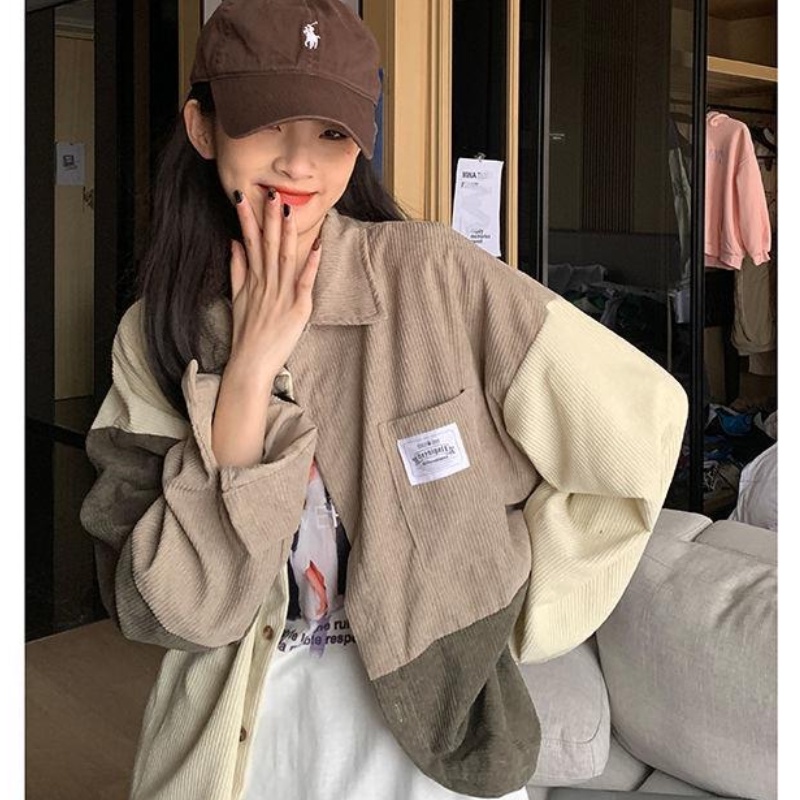 Áo Sơ Mi Dài Tay Phối Màu PUWAS Dáng Unisex Form Rộng Heybigall