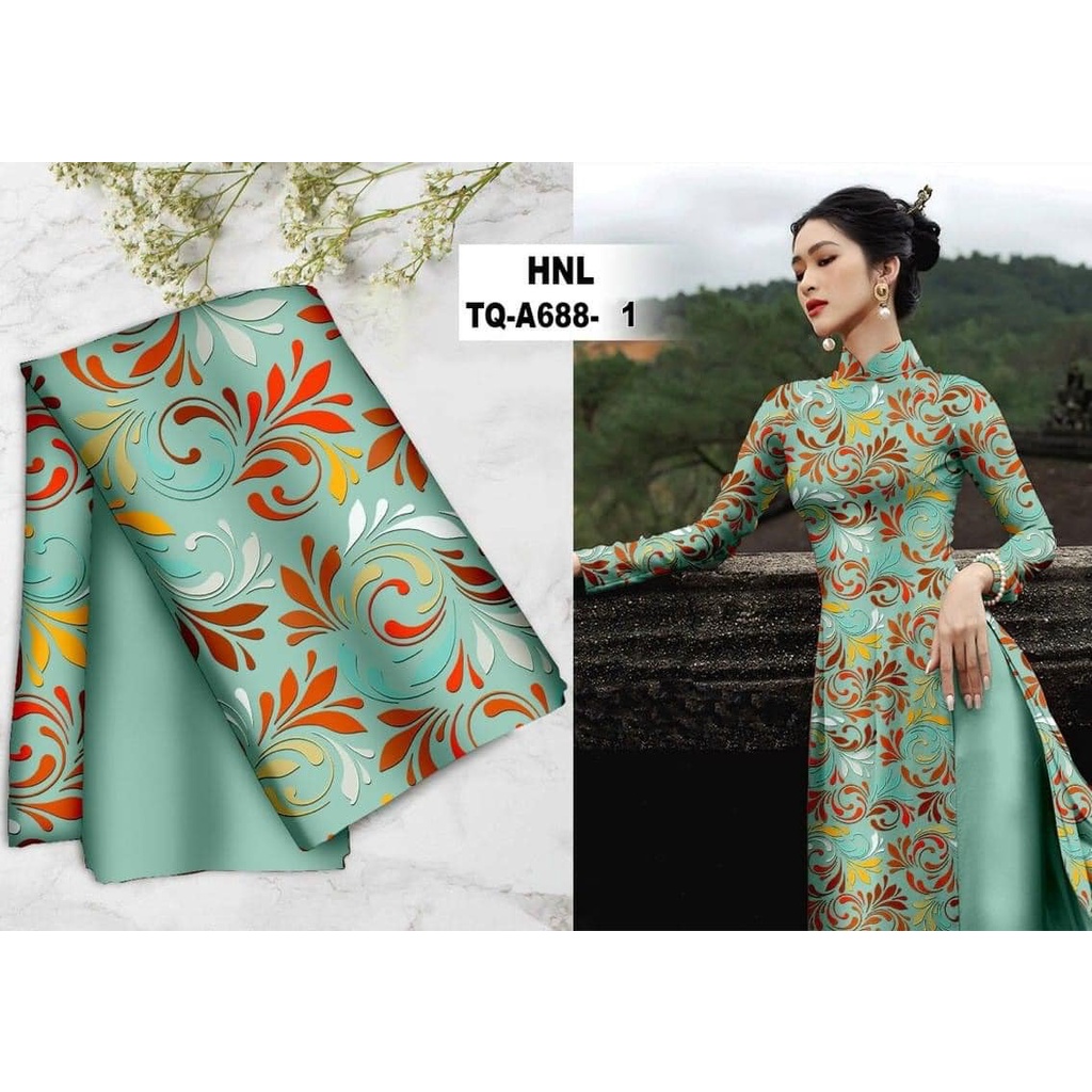 Vải áo dài mẫu sang trọng trung niên mặc siêu đẹp, hàng cao cấp