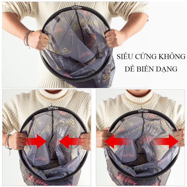 Mặt Vợt Cá Carbon hàng loại 1 vành tròn 35-40-45cm Chuyên Câu Đơn Câu Đài hàng cao cấp nhập khẩu siêu bền