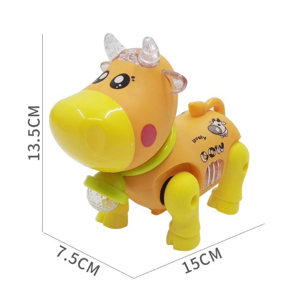 Đồ chơi con bò chạy pin có nhạc cho bé