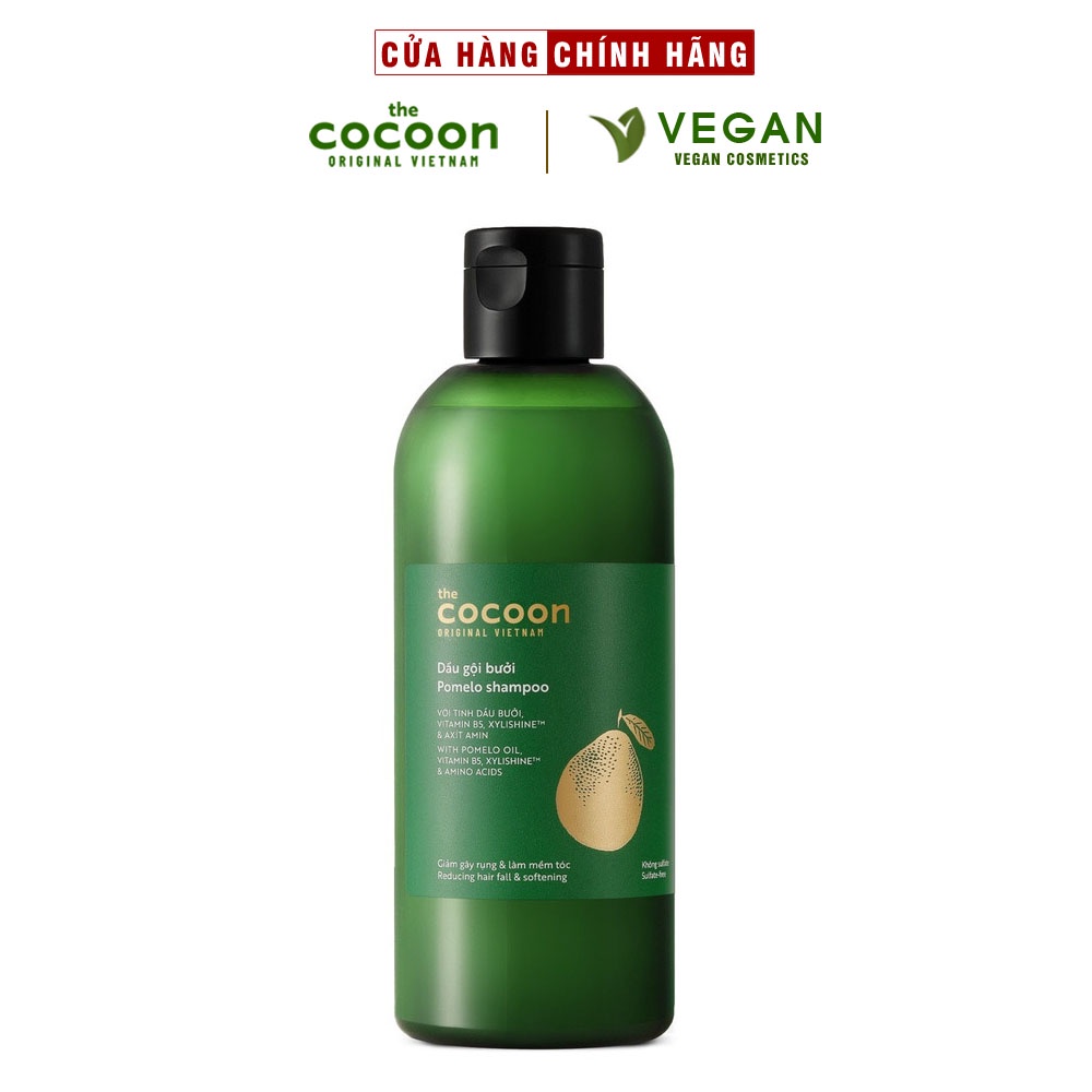 Dầu gội bưởi Pomelo shampoo Cocoon 310ml thuần chay