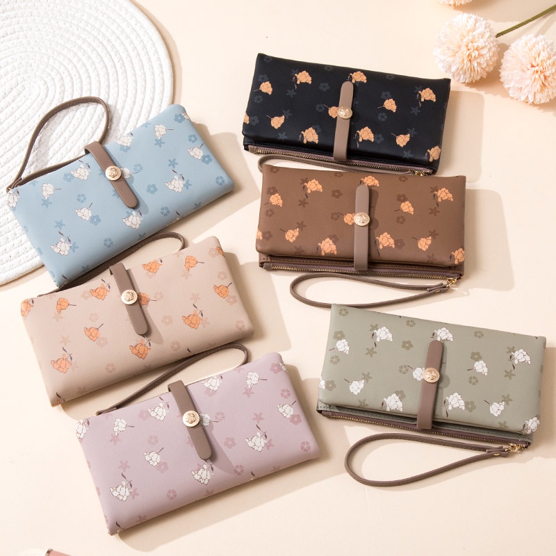 Ví Da Mềm Dáng Dài Phối Khóa Kéo Thời Trang Cho Nữ