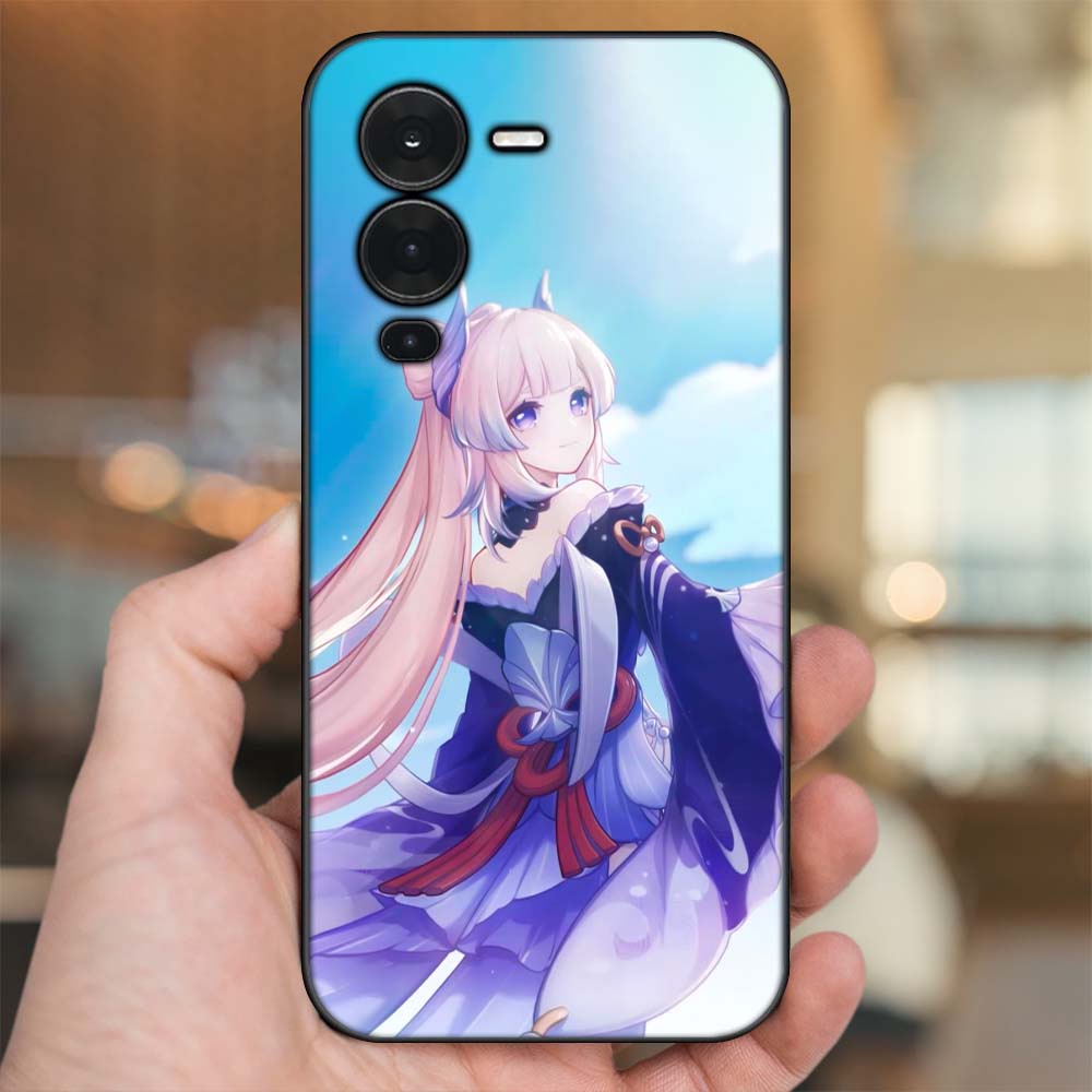 Ốp lưng Vivo V25 Pro viền đen in hình Sangonomiya Kokomi Genshin Impact
