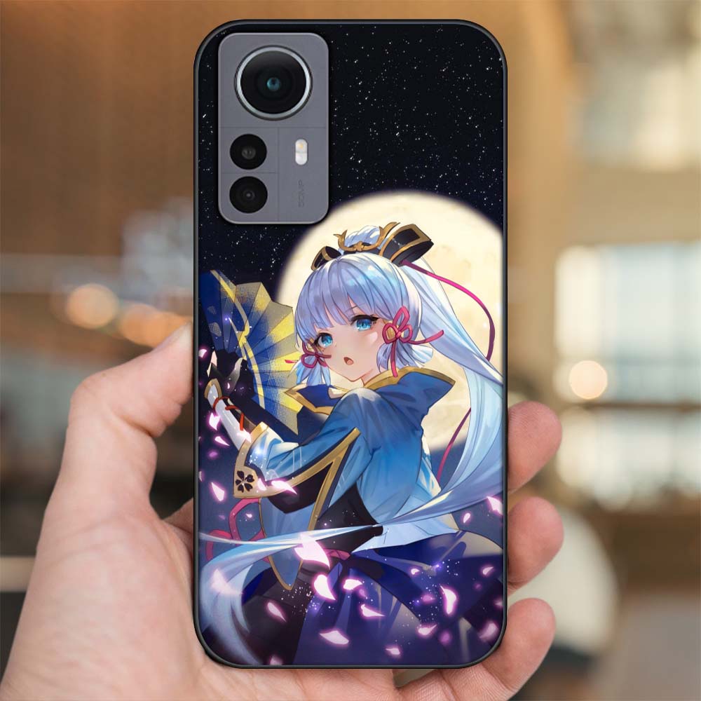 Ốp lưng Xiaomi 12 Pro 5G viền đen in hình Ayaka Genshin Impact