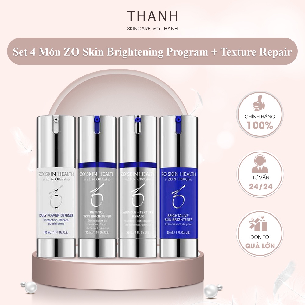 Kem Dưỡng Trắng Da Chống Lão Hóa, Ngừa Nám Tàn Nhang, Trắng Da Retinol Zo