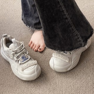 Giày thể thao nữ độn đế 4 phân mũi tròn hàng cao cấp