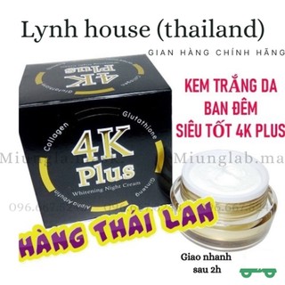 Kem Dưỡng Trắng Ban Đêm 4K Plus Night Cream_miunglab.mask
