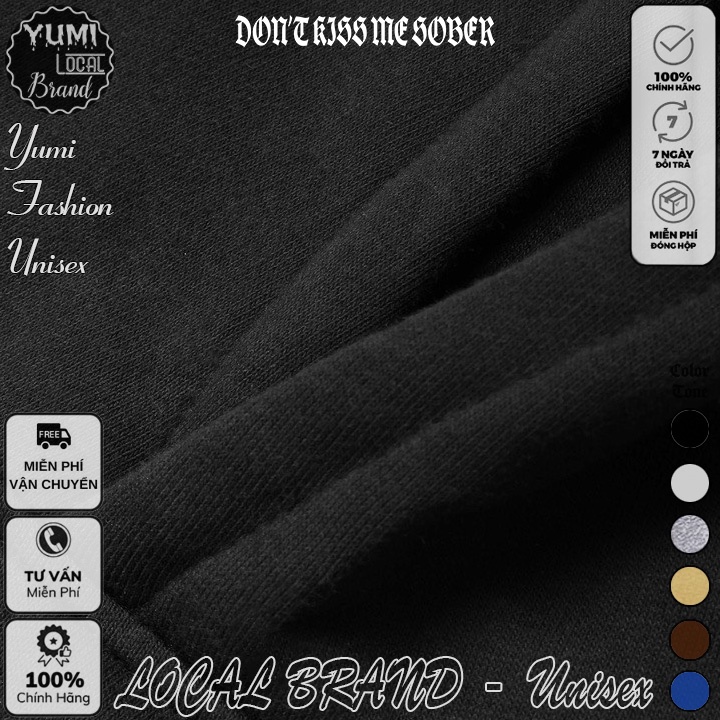 Áo Hoodie DonKissMeSober Local Brand Unisex nỉ bông cao cấp dày - Áo Khoác Nỉ Form Rộng