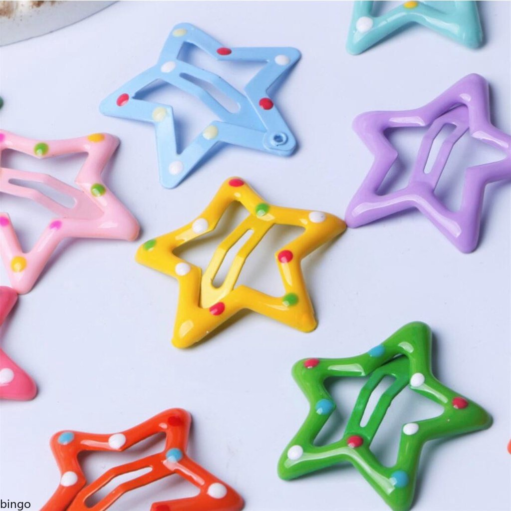 Kẹp Tóc Hình Ngôi Sao Năm Cánh Kiểu Hàn Quốc Dễ Thương Cho Bé Gái