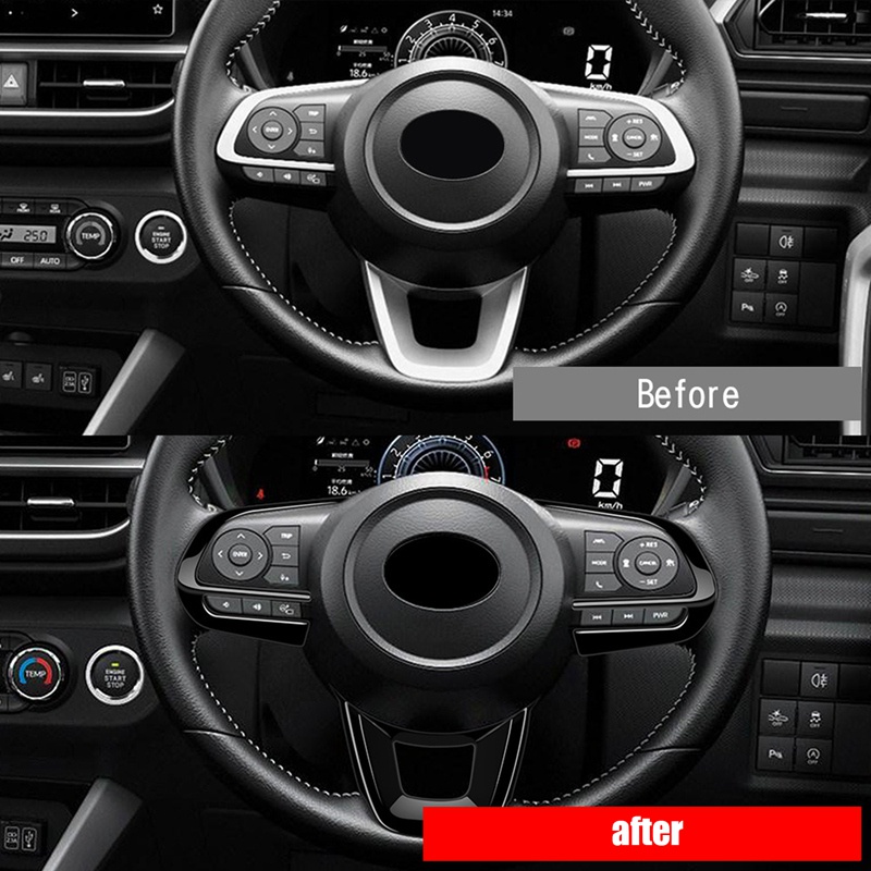 Bộ 3 Vỏ Bọc Vô Lăng Xe Hơi TOYOTA Raize 200 Series 210A 2021 VELOZ 2022 Bằng Sợi Carbon