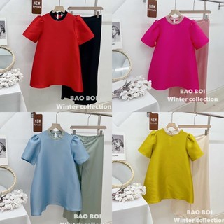Set áo cách tân cổ trụ + quần suông