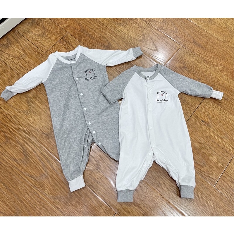 MADE IN VIET NAM Cotton 100% Set quà tặng Body dài suit cho bé sơ sinh bé gái bé trai