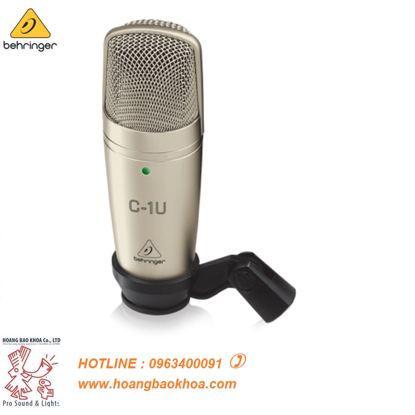 C-1U Microphone Condenser Thu Âm USB Behringer