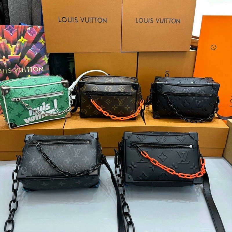 TÚI ĐEO CHÉO NAM NỮ UNISEX DÂY DA PHỐI XÍCH CÁ TÍNH 2 BOX SUPER VIP SMANO BAGS HOẢ TỐC