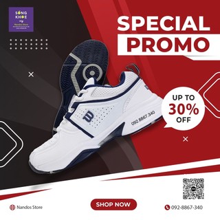 Giày tennis wilson logo xanh đen chất lượng giá rẻ
