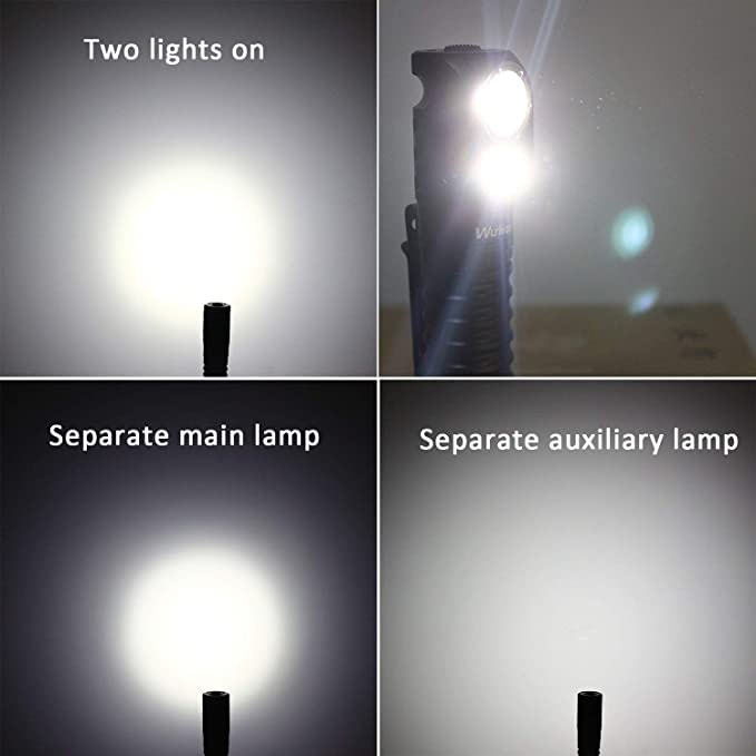 Đèn Pha Wukkos HD20 21700 2000lm Hai Bóng LED LH351D XPL Sạc USB Chất Lượng Cao