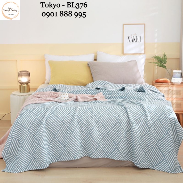 [XẢ] SO 41_Chăn Hè Xô Organic Cotton Dòng Phổ thông/Basic 3 lớp