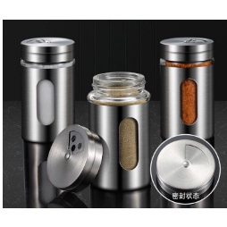 German 304 Stainless Steel Seasoning Bottle Barbecue Seasoning Jar Household Pepper Boxes Sesame Sal