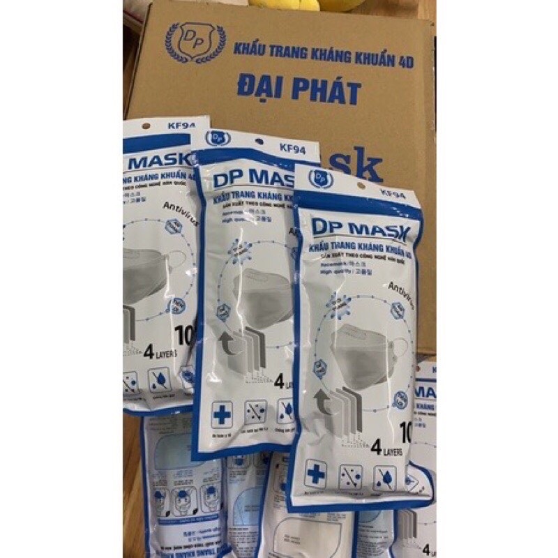 Khẩu Trang 4D Đại Phát Mask Chống Bụi,Cao Cấp