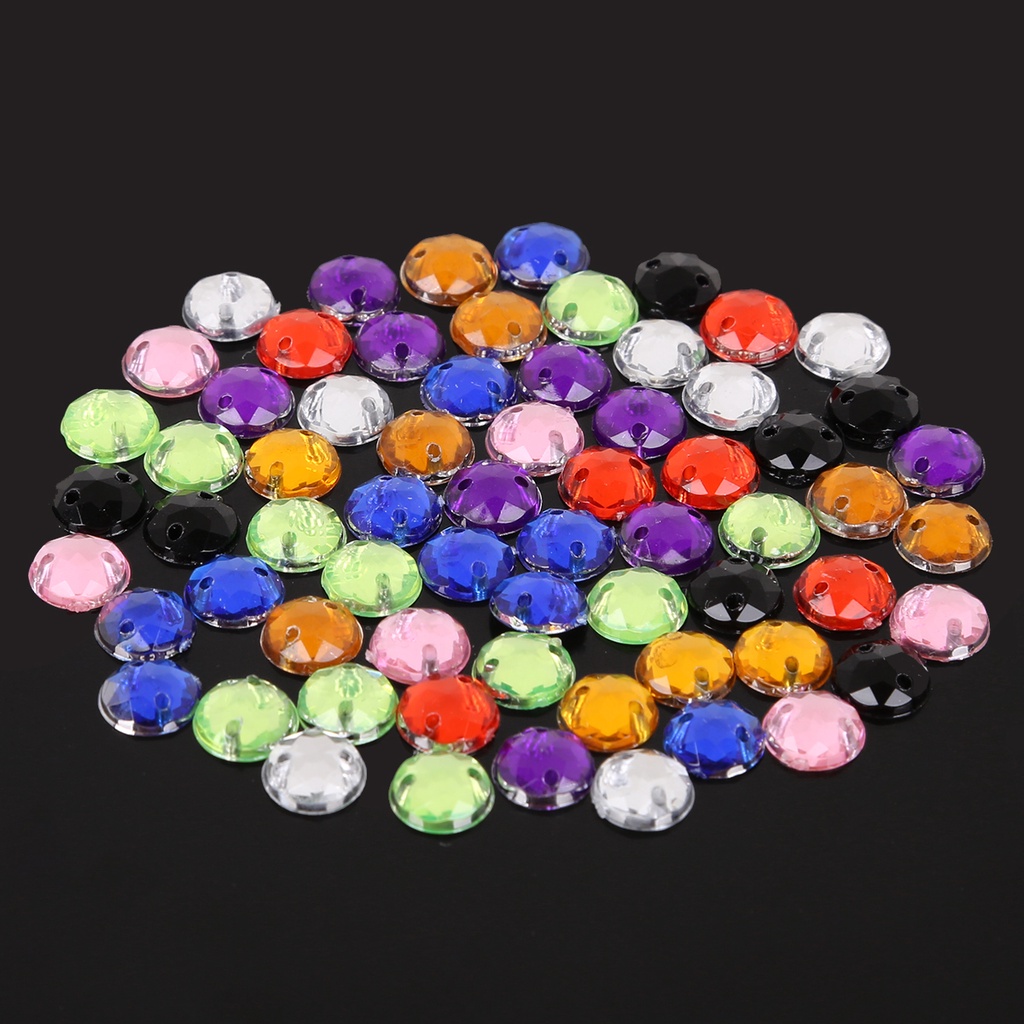 Hạt Đá Acrylic 2 Lỗ 10 / 12mm Trang Trí Đầm / Giày Khiêu Vũ / Trang Trí Đám Cưới
