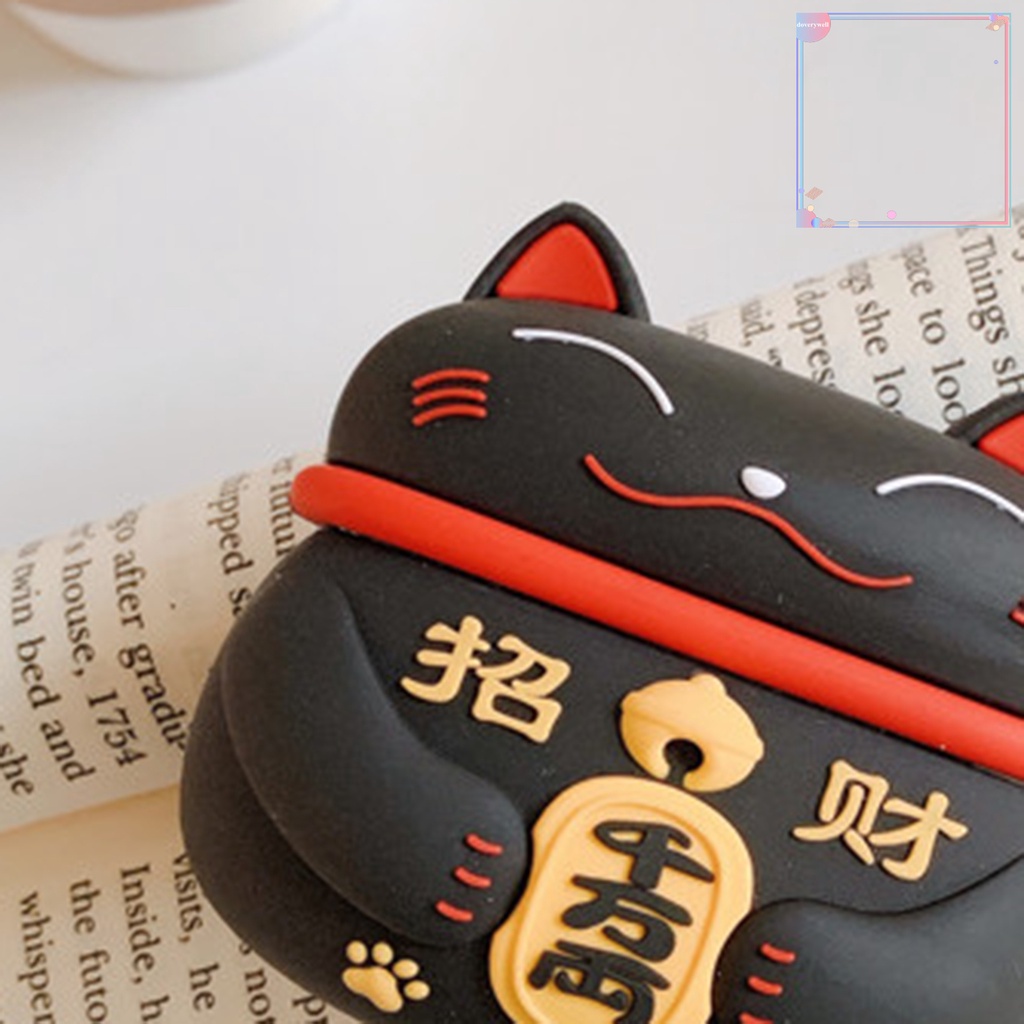 Vỏ Bảo Vệ Hộp Sạc Tai Nghe AirPods Pro Dx8 Chống Sốc Hình Mèo Phong Cách Nhật Bản