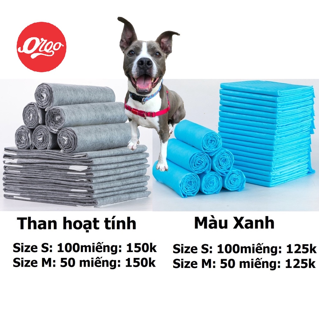 HN (2 loại) - Bỉm chó dạng tã giấy dạng miếng (1 bịch) giấy lót chuồng, khay chó mèo