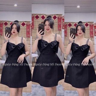 ĐẦM NƠ DÂY ĐÍNH ĐÁ [BIGSIZE 55-90KG] ẢNH CHỤP THẬT