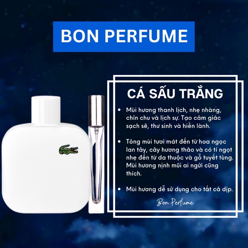 Nước hoa Lacoste Blanc 10ml