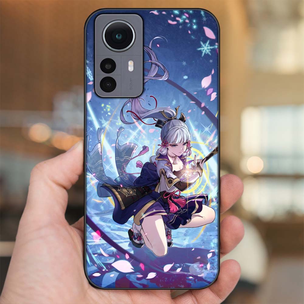 Ốp lưng Xiaomi 12 Pro 5G viền đen in hình Ayaka Genshin Impact