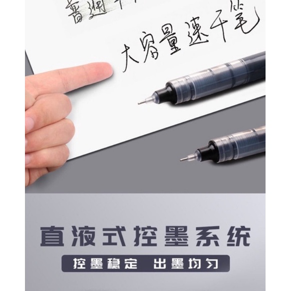 Bút gel deli ngòi 0.5mm mực khô nhanh luyện viết tiếng trung nhật hàn