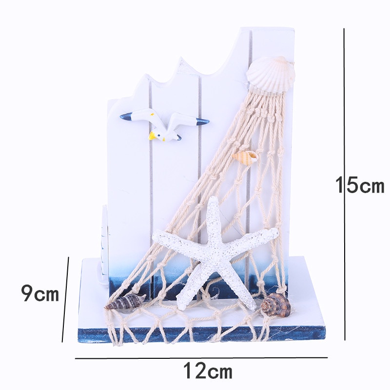 Giá Đỡ Bút Bằng Gỗ Để Bàn Trang Trí Nhà Cửa Phong Cách Địa Trung Hải
