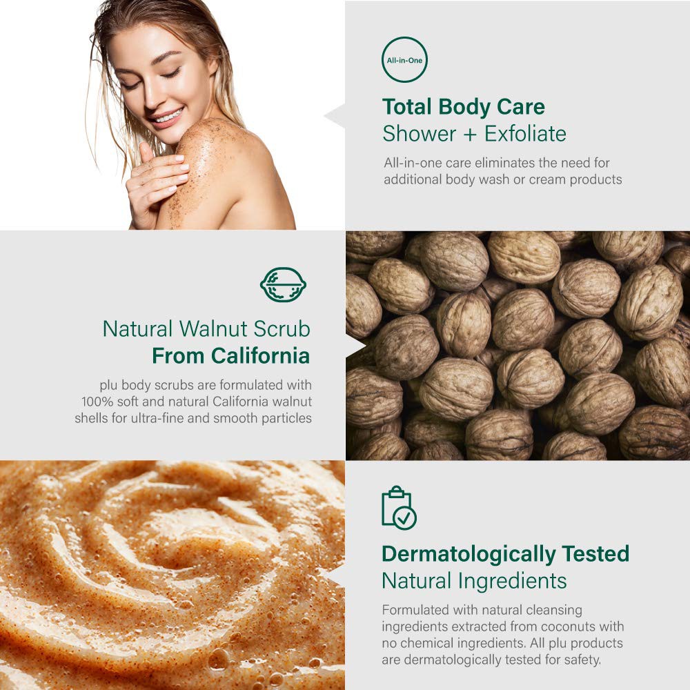 Tẩy da chết tế bào chết toàn thân Plu Body Scrub White Musk 50g/200g