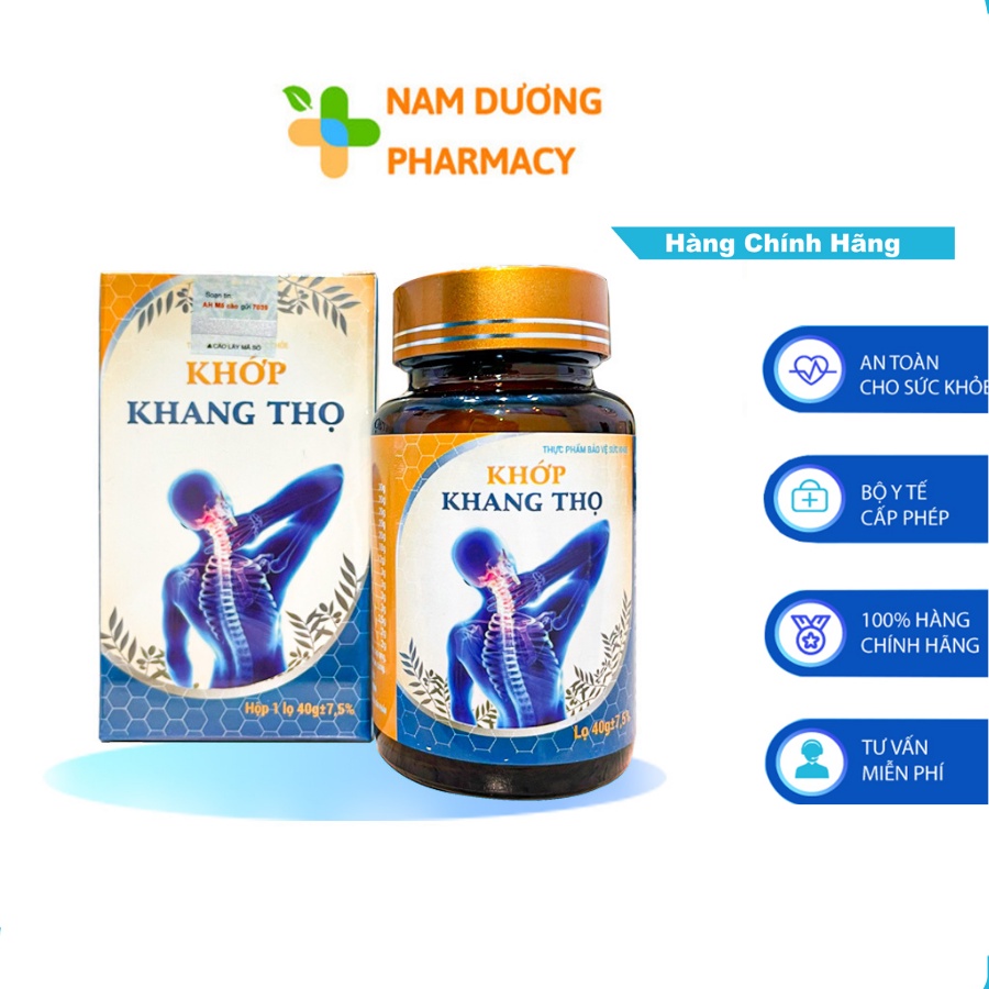Viên Uống Xương Khớp KHANG THỌ Giảm Đau Nhức Tê Bì Chân Tay Lọ 200 Viên