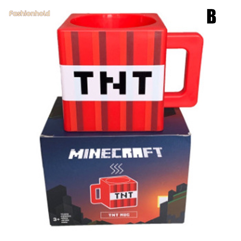Cốc Uống Cà Phê Hình Vuông In Hình Nhân Vật Game Minecraft 3D Dung Tích 230ml 230ml